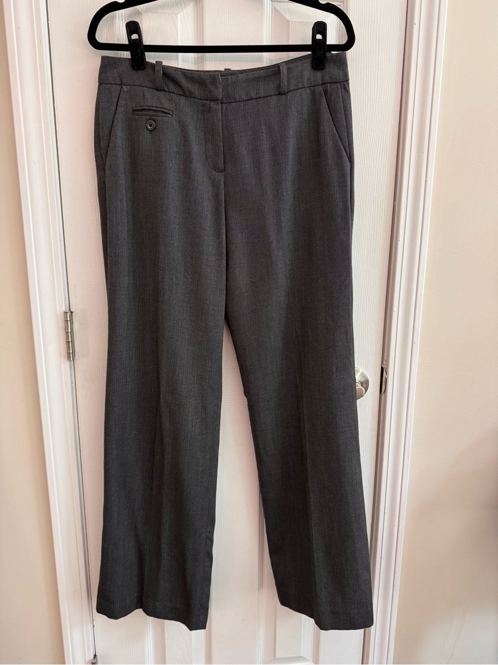 SANDRO Heather Gray Trouser Pants Office Classic Business Casual Size 8